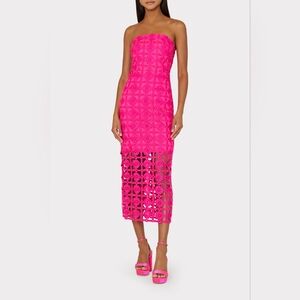 Milly Kait Tile Lace Dress us6